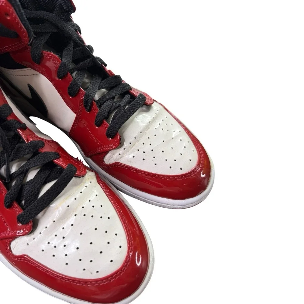 Air Jordan 1 Retro Mid Patent 2003 Chicago 136085-106 OG BOX Card Men's Size 8.5